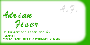 adrian fiser business card